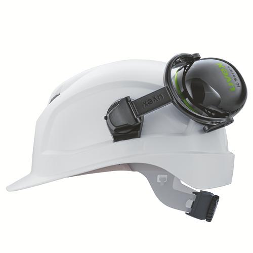 Kapselgehörschutz uvex Helm Gehörschutzkapsel K10H 2630210 schwarz, grün SNR 28 