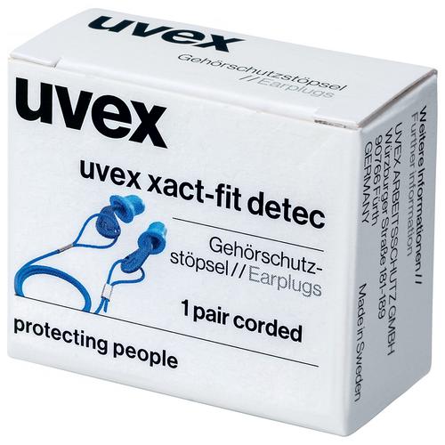 Gehörschutzstöpsel uvex xact-fit 2124011 blau SNR 26 dB Größe M