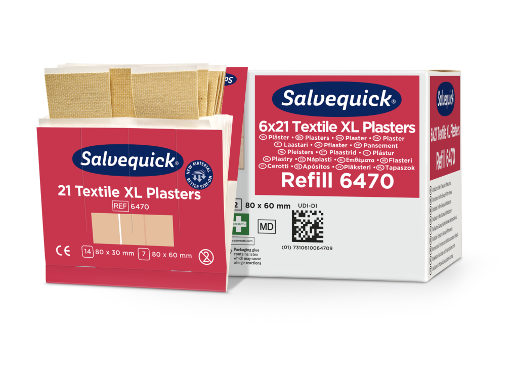 SALVEQUICK 6470 PFLASTER ELASTISCH 6 NACHFÜLLUNGEN FÜR PFLASTERBOX