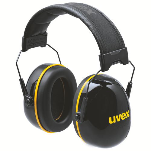 Kapselgehörschutz uvex K20 2630020 schwarz, gelb SNR 33 dB Größe L, M, S