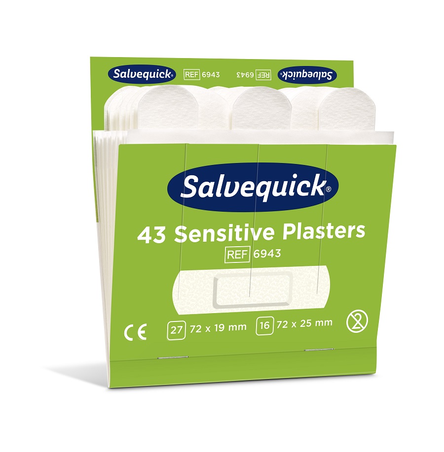 SALVEQUICK NACHFÜLL REFILL 6943 SENSITIVE ENTHÄLT 43 PFLASTER  6 NACHFÜLLUNGEN P