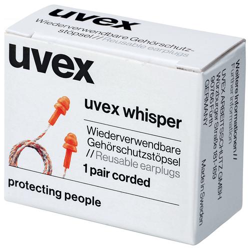 Gehörschutzstöpsel uvex whisper 2111201 orange SNR 23 dB Größe M