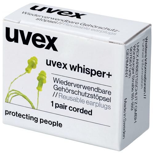 Gehörschutzstöpsel uvex whisper+ 2111212 grün SNR 27 dB Größe M